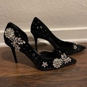 Elegant Black Embellished Heels Express